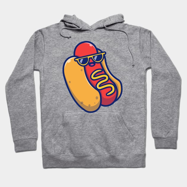 Cute Cool Hotdog Hoodie by Catalyst Labs